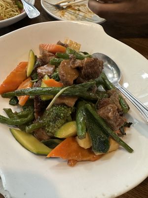 braised lions mane mushroom - awesome!  at Veggie House  in Chicago