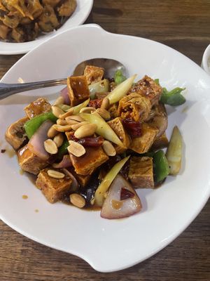 Kung pao tofu   at Veggie House  in Chicago