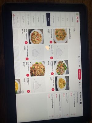 Tablet menu   at Veggie House  in Chicago