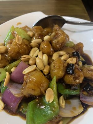 Faux chicken   at Veggie House  in Chicago