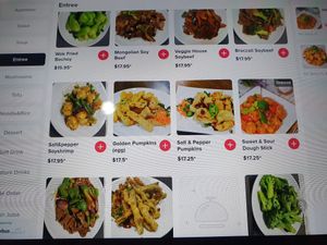 Menu at Veggie House  in Chicago