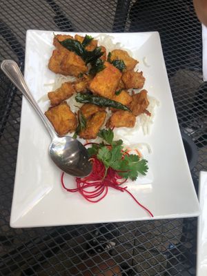 Crispy Turmeric Oyster Mushrooms   at Veggie House  in Chicago
