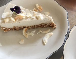 Vegan cheesecake  at Oohm in Vogelenzang