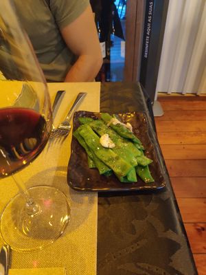 Salted green peas at Pratu's in Alcobaca