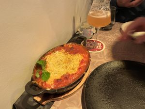 Lasagna  at Pratu's in Alcobaca