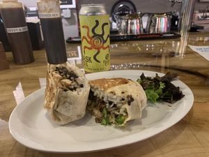 Korean Tofu Burrito #Veganuary at Mashita in Harrisonburg