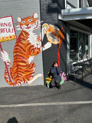 Outside mural  at Mashita in Harrisonburg