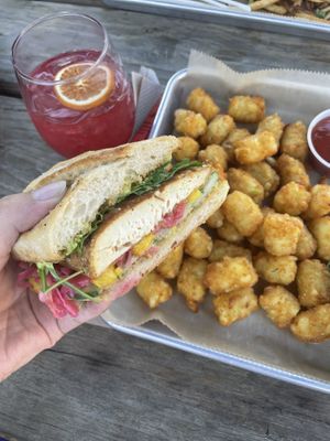 One of the best vegan sandwiches I’ve ever had but nothing like a bahn mi! Amazing & would eat again!  at Haywood Common in Asheville