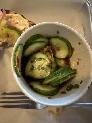 Cucumber side  at Haywood Common in Asheville