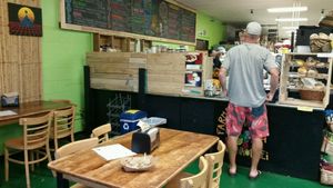 eating area at Farmers Market Store & Deli Cafe in Lahaina