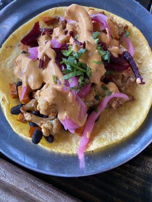 Black bean and sweet potato taco  at Centro Neighborhood Kitchen in Burien