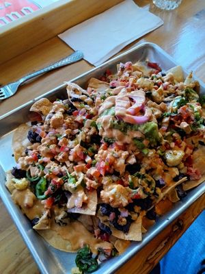 cauli nachoz hold cheez at Centro Neighborhood Kitchen in Burien