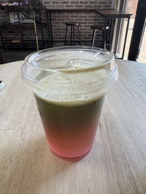 Apple, Cucumber and Celery Juicee  at The Hearty Beet Cafe in St George