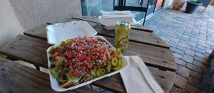 xl nachos (the also have 2 smaller sizes) at The Hearty Beet Cafe in St George