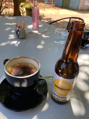 Nice coffee and cold drinks available at The Finch Cafe in Katherine