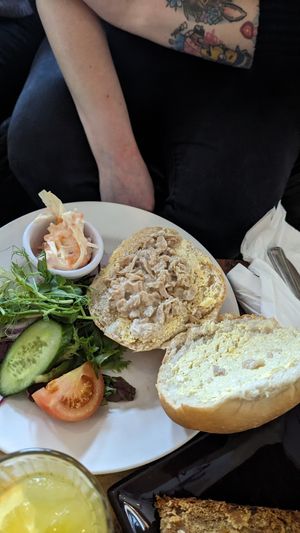 The tiny tuna sandwich at The Lime Lounge Coffee House in Bakewell