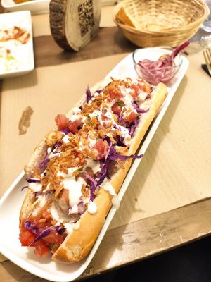 Hot Dog at Fresh Green in San Sebastian