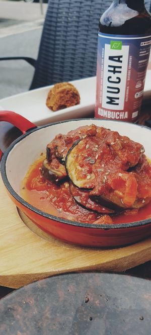 Ratatouille (vegan) at Fresh Green in San Sebastian