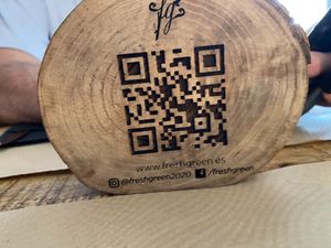 Menu at Fresh Green in San Sebastian