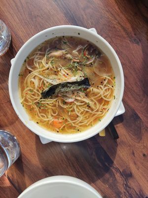 Ramen vegano at Fresh Green in San Sebastian