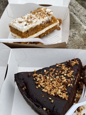 VEGAN cakes❤️  at Fresh Green in San Sebastian