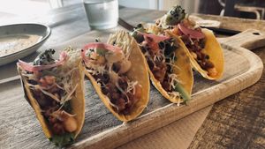 Tacos (vegan)  at Fresh Green in San Sebastian