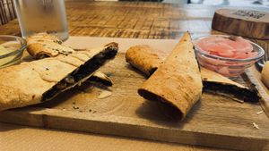 Quesadilla (vegan)  at Fresh Green in San Sebastian