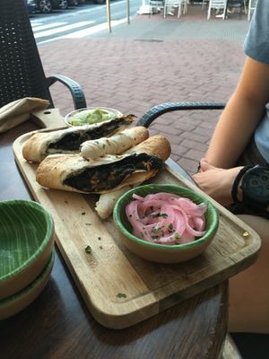 Quesadillas at Fresh Green in San Sebastian