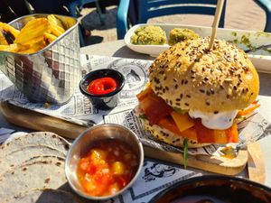 Hamburguesa fresh green at Fresh Green in San Sebastian