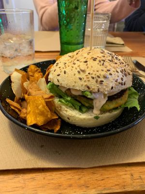 Hamburguesa Rainbow  at Fresh Green in San Sebastian