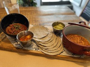 tacos  at Fresh Green in San Sebastian