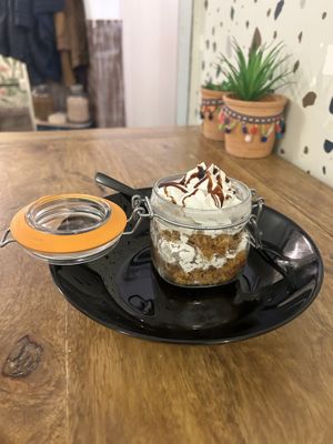 carrot cake   at Fresh Green in San Sebastian