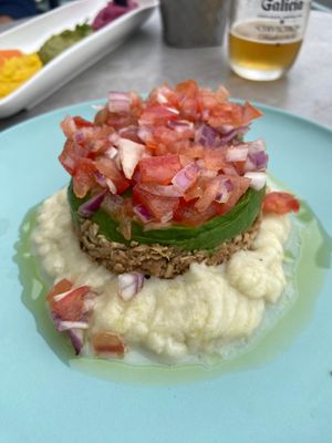 Seitan tartar at Fresh Green in San Sebastian