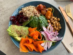 LA Green Salad  at Fresh Green in San Sebastian