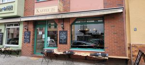 Outside at Kaffee 26 in Berlin