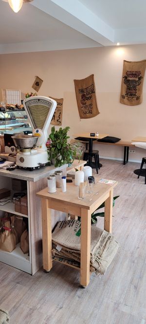 Inside at Kaffee 26 in Berlin