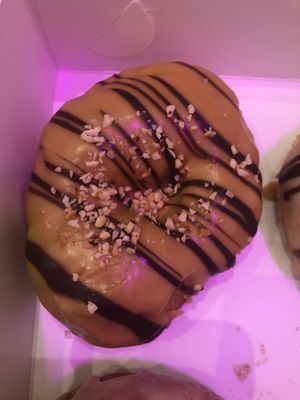 Caramel donut at Round & Square in Helsinki