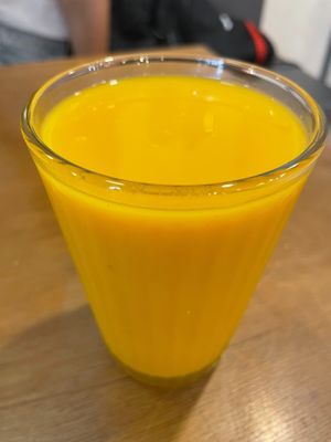 mango lassi   at Rangji Masala Dosa in Krakow