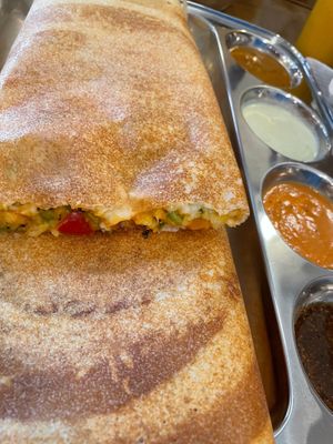 veggie &cheese dosa at Rangji Masala Dosa in Krakow