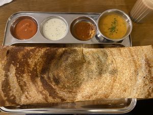 Spinach Dosa at Rangji Masala Dosa in Krakow