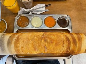 veggie &cheese dosa at Rangji Masala Dosa in Krakow