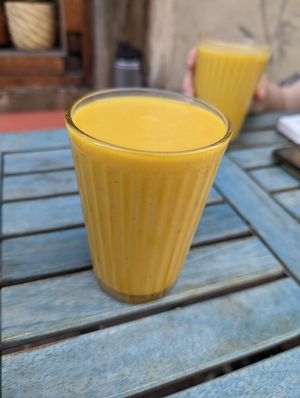 Mango lassi at Rangji Masala Dosa in Krakow