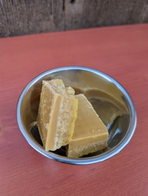 Vegan bharfi at Rangji Masala Dosa in Krakow