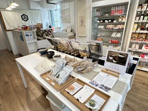 Table includes cooking publications   at Veggie Labo in Hong Kong Island