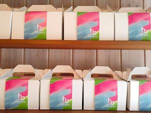 Cute design packaging  at hal okada - vegan sweets lab in Tokyo