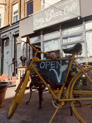 Perfect weather to sit outside 😊 at Cosy Jazz Cafe in Blackpool