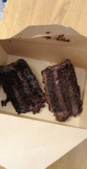 Chocolate fudge cake. So tasty. A Must try.  at Cosy Jazz Cafe in Blackpool