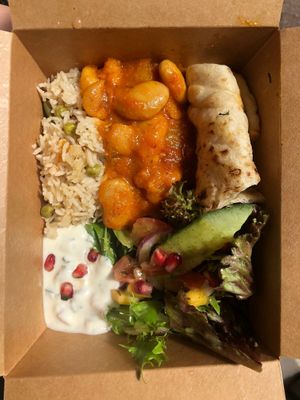 Sweet kickin' butterbeans box at Elvins Street Food in Lytham