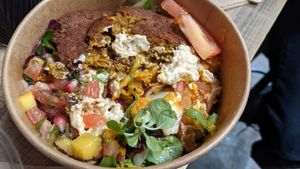 Buddha bowl at Elvins Street Food in Lytham