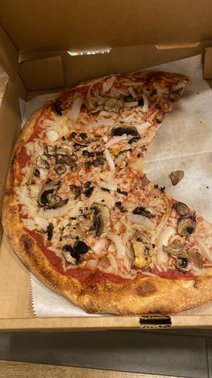 Vegan cheese  at Mario's Pizza in Orlando